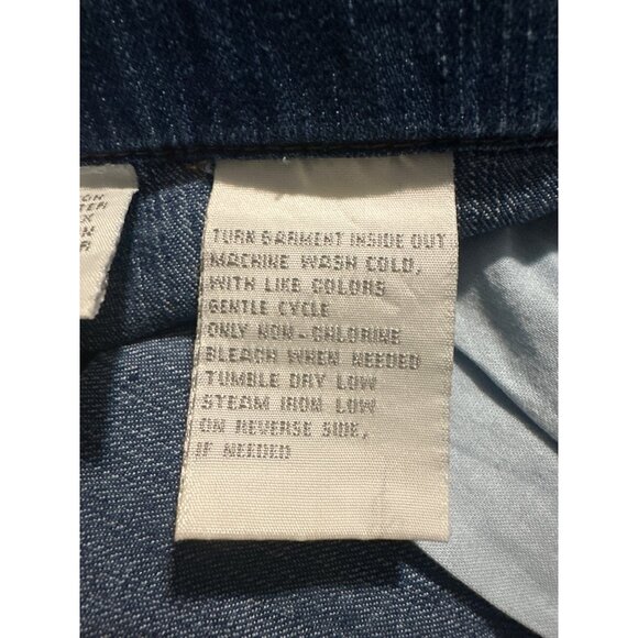 Erika Women’s Stretch Denim Jeans 18 Blue Floral Embroidered Straight Leg Pants - Picture 10 of 11